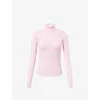 Cordova Womens Peony Kitz Frilled-neck Merino Wool-blend Jumper In Pink