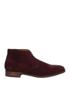 Cordwainer Man Ankle Boots Burgundy Size 9 Leather