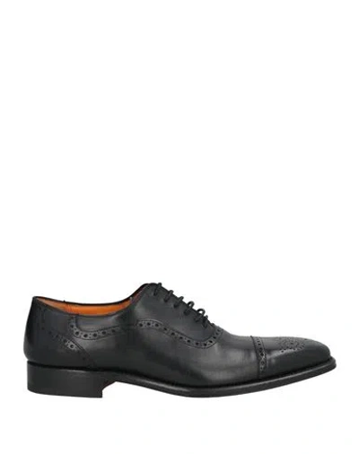 Cordwainer Man Lace-up Shoes Black Size 8 Leather