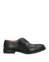 Cordwainer Man Lace-up Shoes Black Size 8.5 Leather