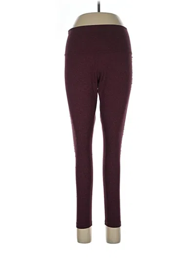 Pre-owned Core 10 Active Pants In Burgundy