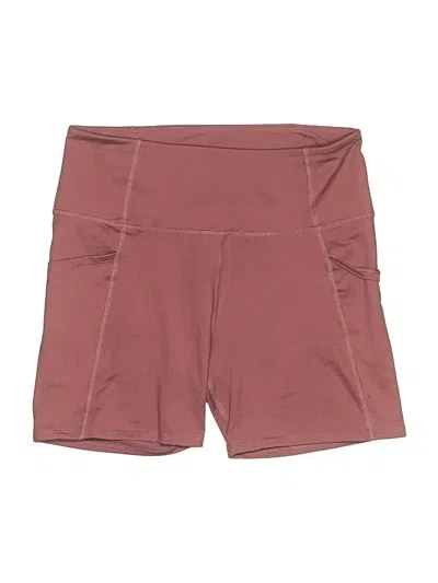 Pre-owned Core 10 Athletic Shorts In Burgundy