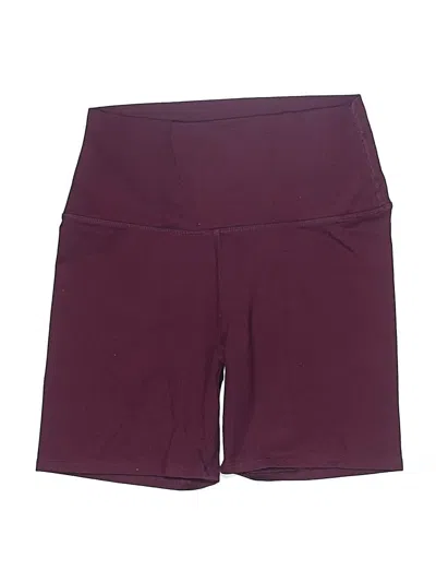 Pre-owned Core 10 Athletic Shorts In Burgundy