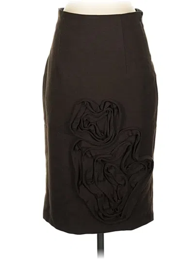 Pre-owned Core 10 Formal Skirt In Brown
