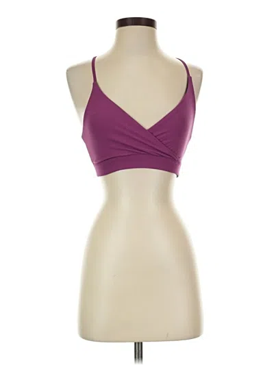 Pre-owned Core 10 Tank Top Purple Strapless Neckline Tops