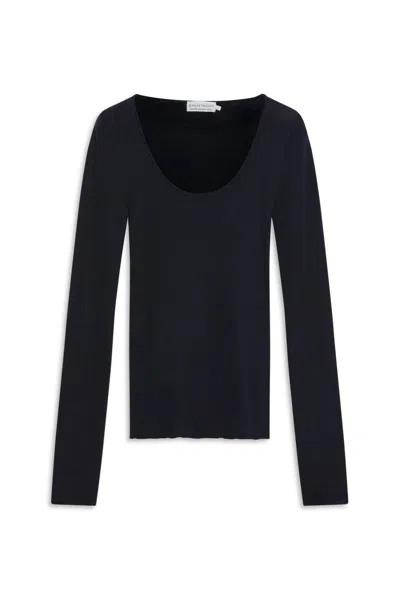 Scanlan Theodore Babywool Scoop Neck In Black