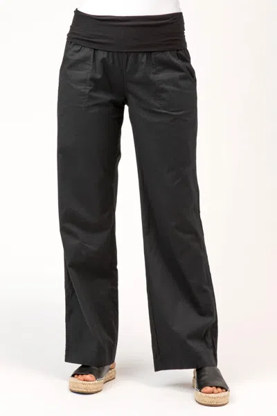 Core By Wearables 4-pocket Fold Over Pant In Black
