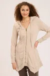 Core By Wearables Fleece Mercantile Jacket In Beige