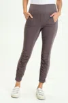 Core By Wearables High Waist Penny Legging In Grey