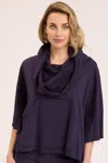 Core By Wearables Paige Poncho In Blue