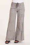 Core By Wearables Terraced Wide Leg Pant In Grey