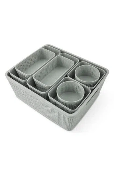 Core Home 10-piece Assorted Storage Basket Set In Gray