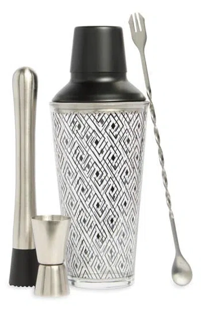 Core Home 4-piece Cocktail Kit In Black