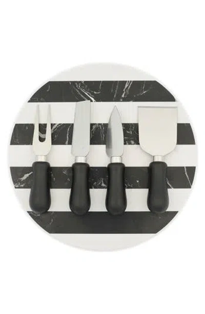 Core Home 5-piece Marble Cheese Serving Set In Multi