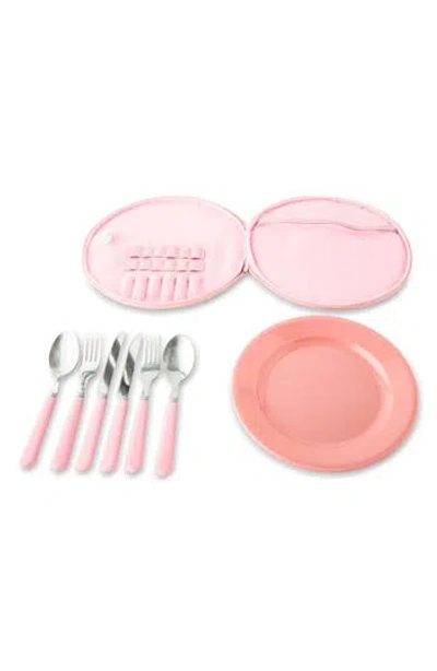 Core Home 9-piece Picnic Pouch Set In Pink