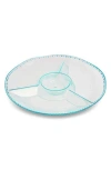 Core Home Divided Serving Platter In Blue