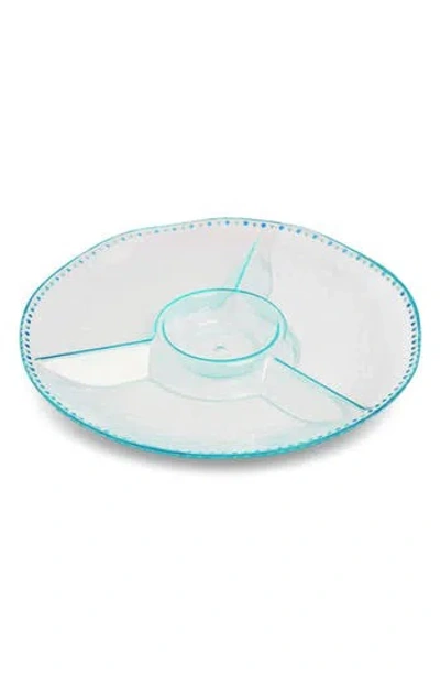Core Home Divided Serving Platter In Blue