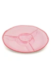 Core Home Divided Serving Platter In Pink