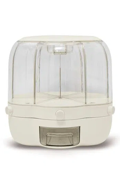 Core Home Large Rotating Food Storage Dispenser In White