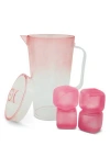 Core Home Pitcher & Ice Cube Set In Pink