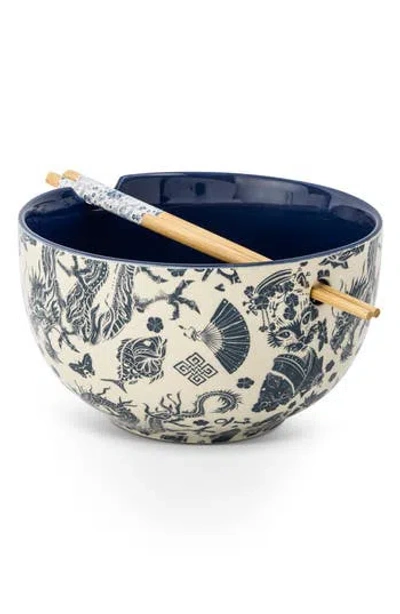 Core Home Ramen Noodle Bowl & Chopsticks Set In Blue