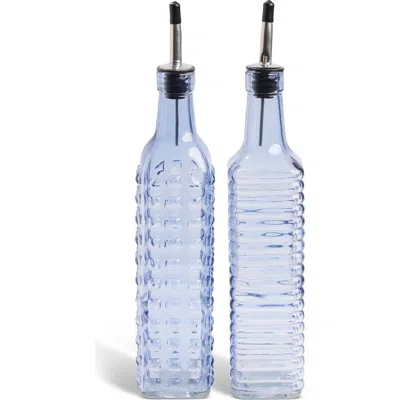 Core Home Set Of 2 Glass Cruets In Blue