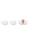 Core Home Teapot & Mugs Set In Clear