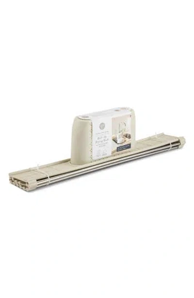 Core Kitchen Over The Sink Roll Up Dry Mat In Brown