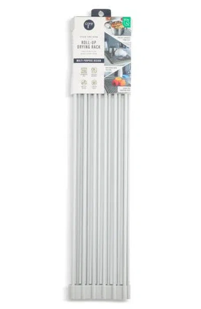 Core Kitchen Over The Sink Roll Up Dry Mat In Gray