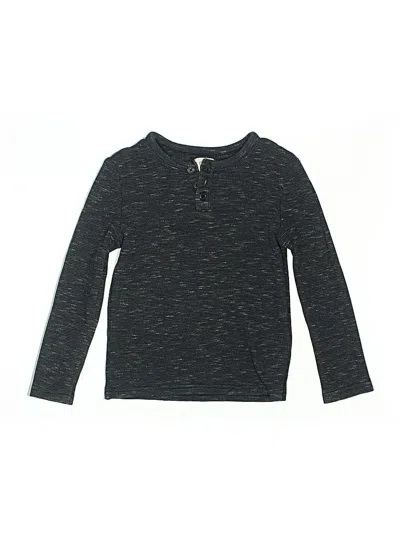 Pre-owned Core Life Kids' Long Sleeve Top Black Tops