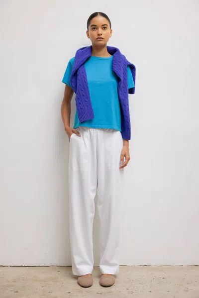 Leset Margo Tapered Pocket Pant In White