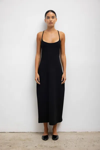 Leset Rio Maxi Tank Dress In Black