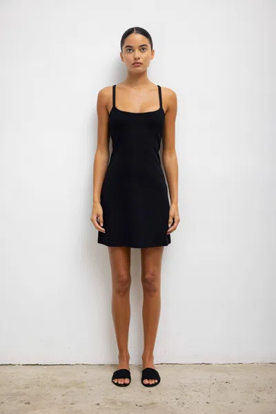 Leset Rio Tank Dress In Black