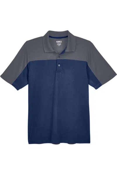 Core365 Balance Colorblock Performance Piqu Polo In Blue