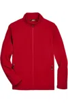 Core365 Cruise Two-layer Fleece Bonded Soft Shell Jacket In Red