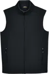 Core365 Cruise Two-layer Fleece Bonded Soft Shell Vest In Black