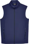 Core365 Cruise Two-layer Fleece Bonded Soft Shell Vest In Blue