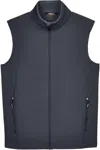 Core365 Cruise Two-layer Fleece Bonded Soft Shell Vest In Gray