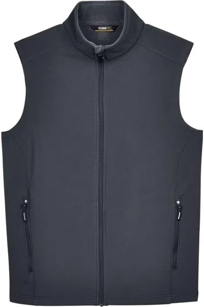 Core365 Cruise Two-layer Fleece Bonded Soft Shell Vest In Black