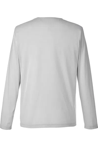 Core365 Fusion Chromasoft Performance Long Sleeve T-shirt In White