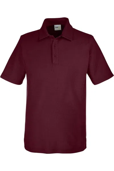 Core365 Fusion Chromasoft Pique Polo In Burgundy