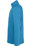 Core365 Fusion Chromasoft Pique Quarter-zip Pullover In Blue