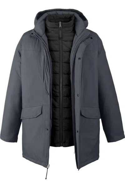 Core365 Inspire 3-in-1 Jacket With Insulated Liner In Grey