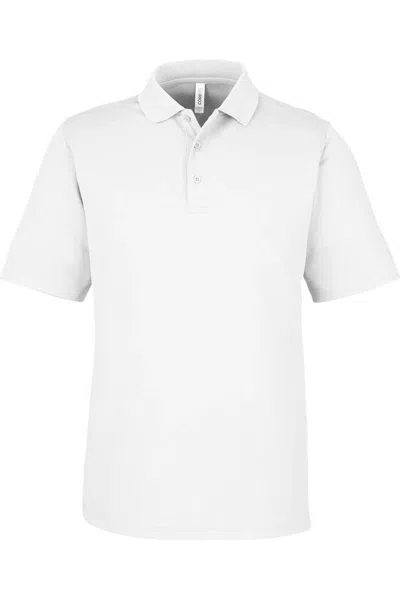 Core365 Market Snag Protect Mesh Polo In White