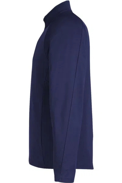 Core365 Origin Performance Pique Quarter-zip Pullover In Blue