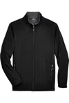 Core365 Tall Cruise Two-layer Fleece Bonded Softshell Jacket In Black