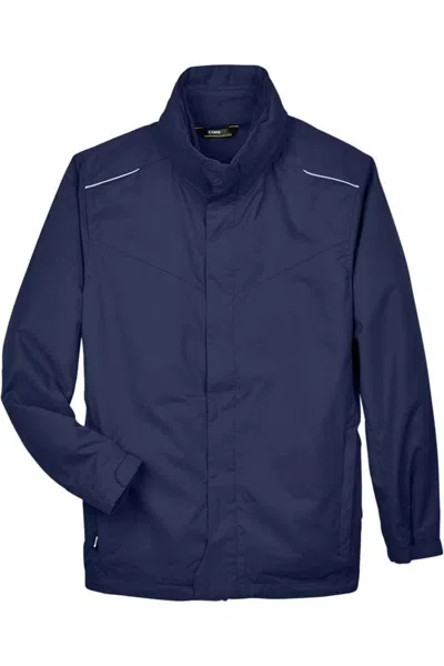Core365 Tall Region 3-in-1 Jacket With Fleeceliner In Blue