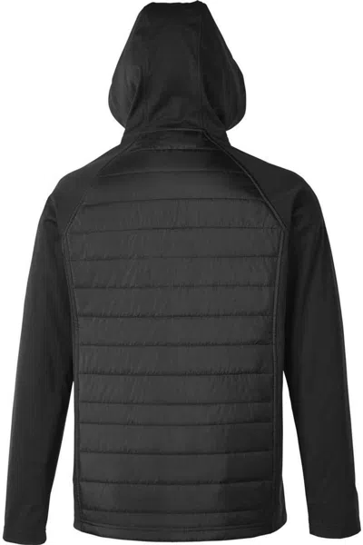 Core365 Techno Lite Hybrid Hooded Jacket In Black
