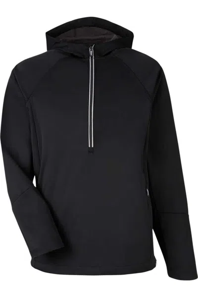 Core365 Techno Lite Pullover Anorak In Black
