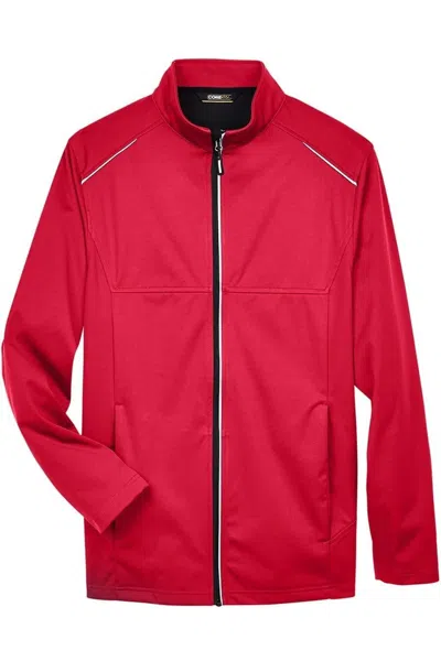 Core365 Techno Lite Three-layer Knit Tech-shell In Red